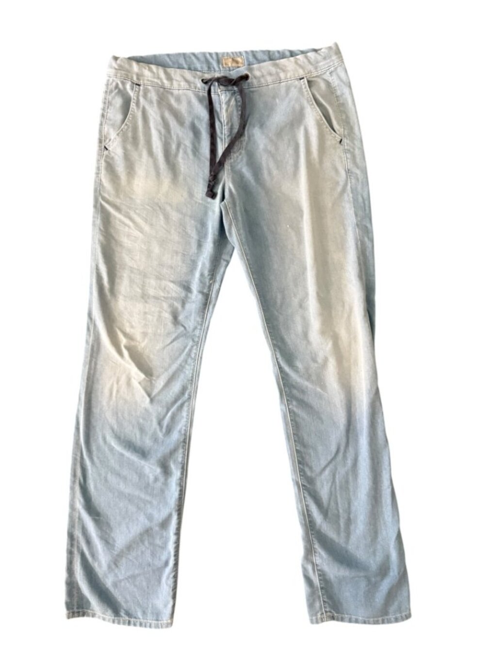 MOTHER The Lazy Daisy Drawstring High Rise Jeans- Straight Leg- Light Wash- 27 - Picture 6 of 14